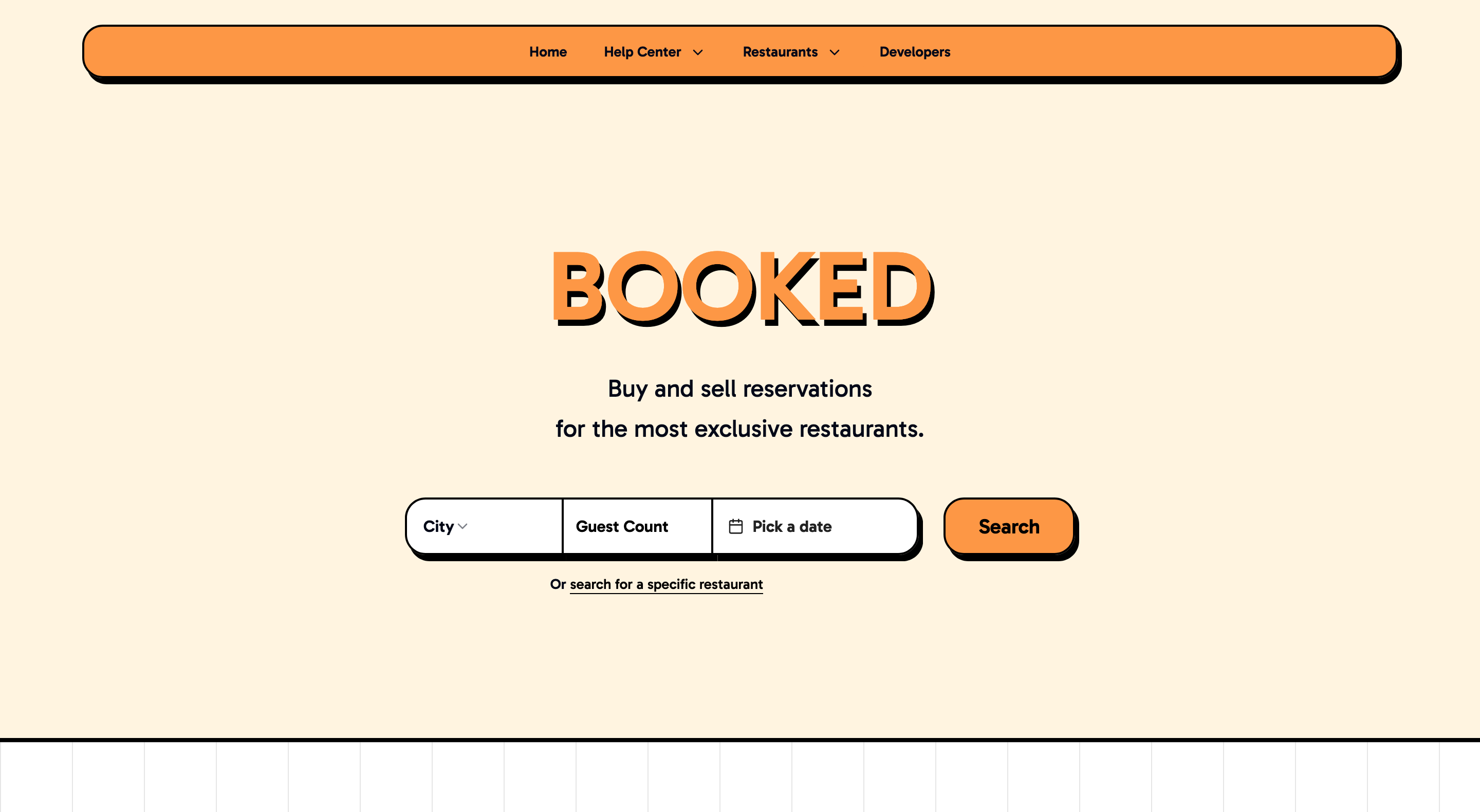 Booked Landing Page